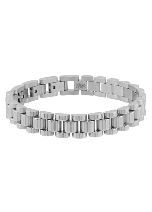 Brenda Grands Waterproof Silver Watch Band