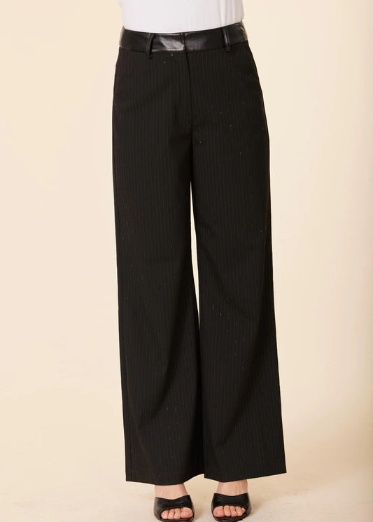 Dolce Cabo Pinstripe Sparkle Pant