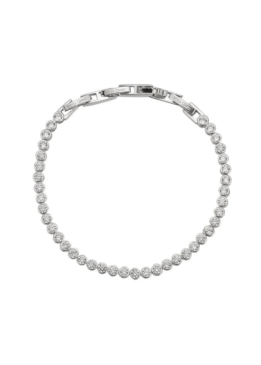 Brenda Grands Demi-Fine Silver Diamond Tennis Bracelet