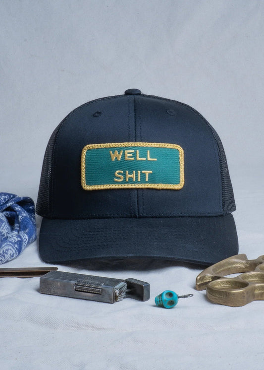 Black Dog Overland "Well Shit" Black Trucker Hat